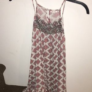 Cute tank with beading!